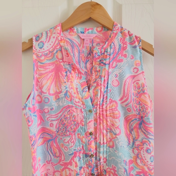Lilly Pulitzer Dresses & Skirts - Lilly Pulitzer linen dress cover-up, size xs